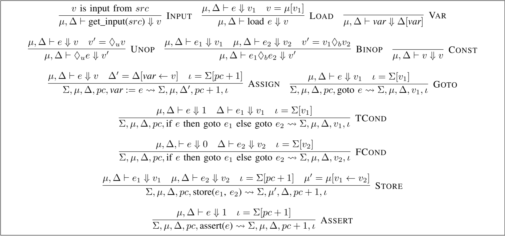 "Operational semantics of SimpIL"